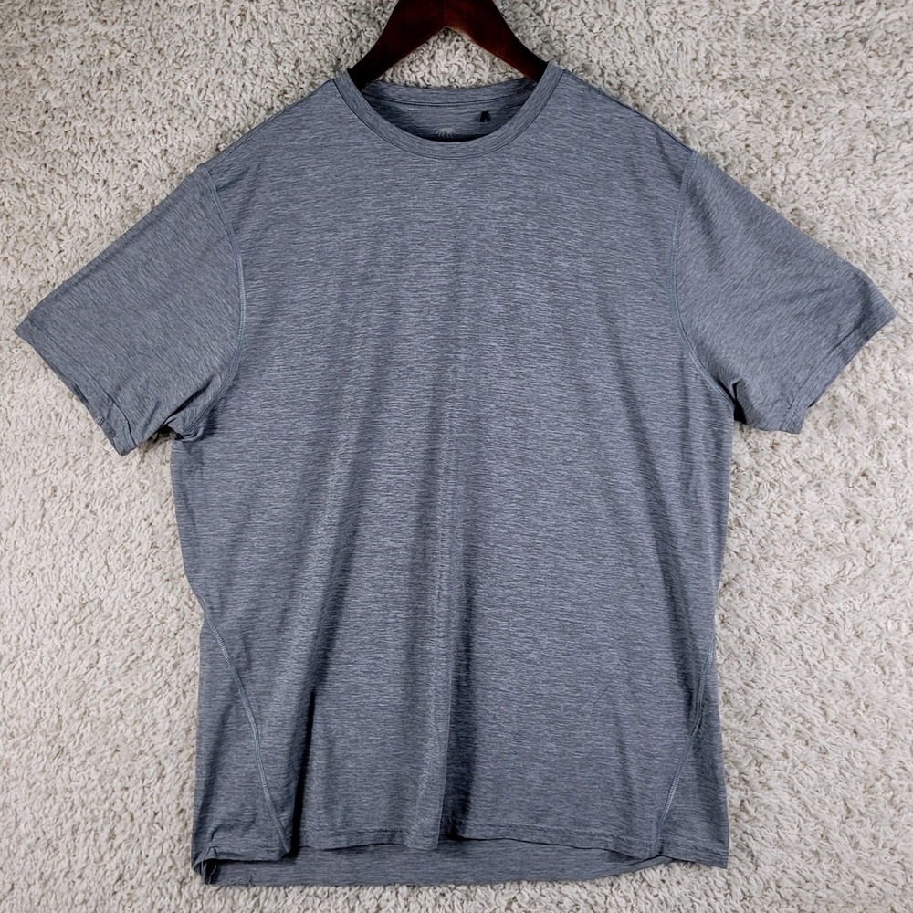 Greyson T-Shirt Mens Large Gray Good Performance Brrr Short Sleeve Crew Athletic